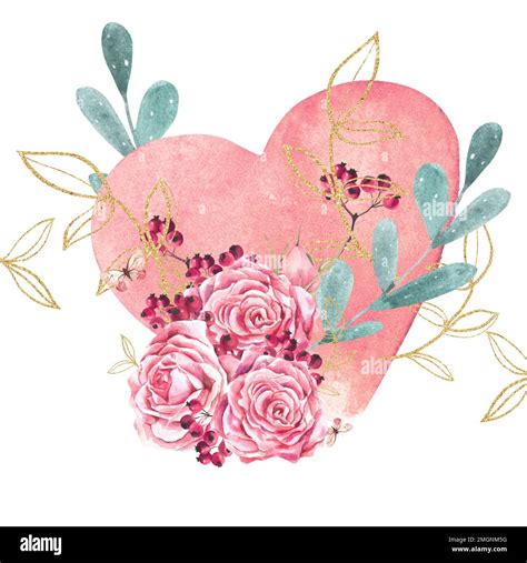 Hearts And Roses Clipart