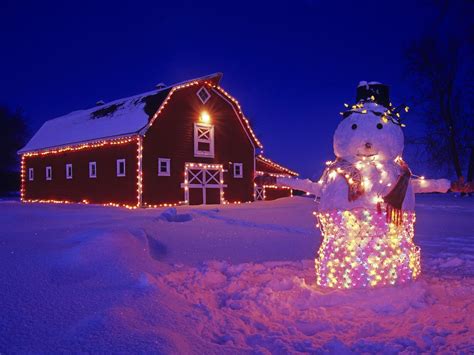 Real Country Christmas Background