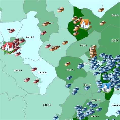 Postcode Area Map 的图像结果