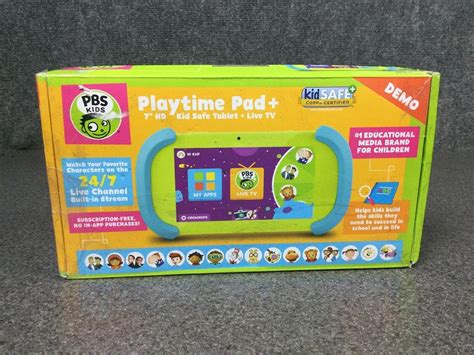 PBS Kids Playtime Pad + 7â HD Kid Safe Tablet + Live TV DVD Combo M28A ...