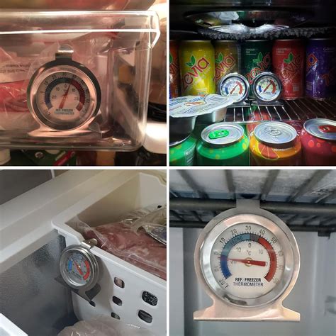 Buy 5-Pack Refrigerator Thermometer, Large Dial Freezer Thermometer ...