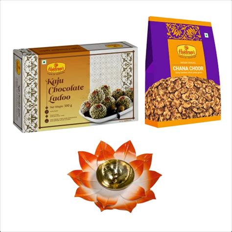 Haldiram's Nagpur Kaju Chocolate Laddu 500g, Chana Choor 200g with ...