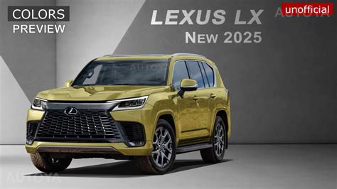 2025 Lexus LX Arrives Refreshed Inside-Out in Ritzy Colors, Albeit Only in CGI - autoevolution