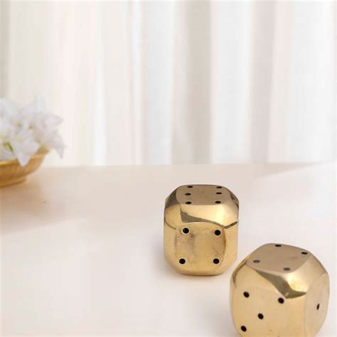 Brass Dice Incense Holder set of 2 - Darbar Craft