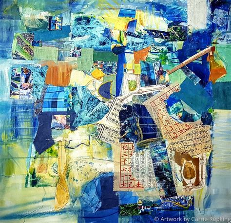 Non-representational Collage: Paper Trail by Artwork by Carrie Repking