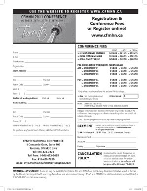 Fillable Online nso rnao Use the website to register wwwCFMhNCa CFMHN ...