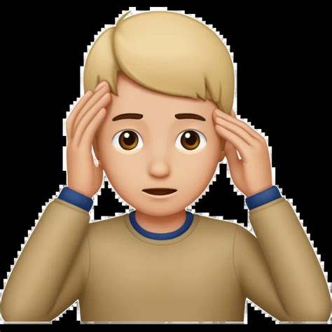 Scratching head emoji emoji | AI Emoji Generator
