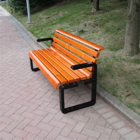 河北公园椅户外长椅街道休闲椅碳化木实木公共座椅有无靠背长条椅-阿里巴巴