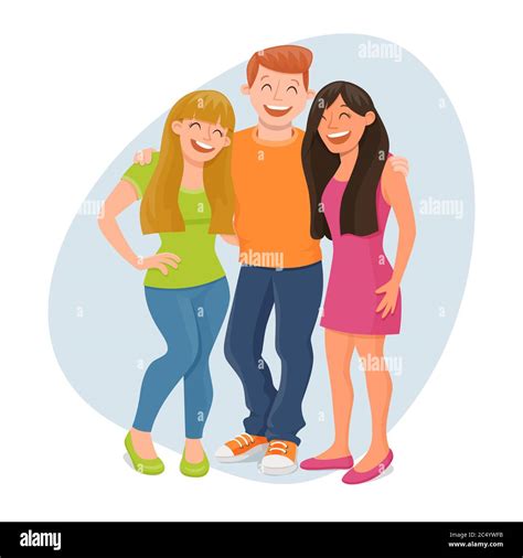 Woman laughing with friends Stock Vector Images - Alamy