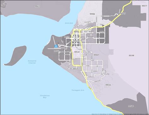 Anchorage Zip Code Map - GIS Geography