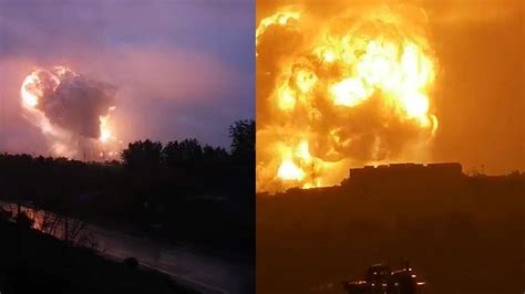 河南登封一工厂爆炸起火：现场传出巨响 火光冲天腾起“蘑菇云”_腾讯视频