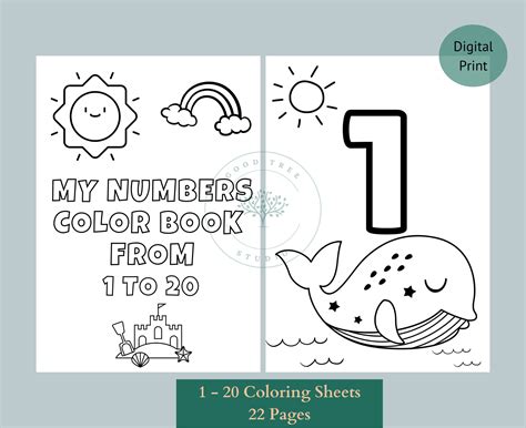 Free printable coloring pages numbers 1 20, Download Free printable ...