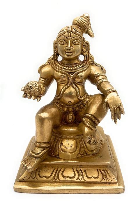 Buy Bhunes Brass Ladoo Gopal Idol, Ladu Bal Gopal Ji Ki Murti for Pooja ...