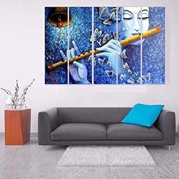 Kyara arts Big Size Multiple Frames, Beautiful Grey Radha Krishna Wall ...