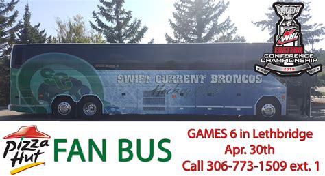Fan Bus to Lethbridge for Game Six - Swift Current Broncos