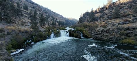 Steelhead Falls, Oregon located up a 2000-foot steep hiking trail, but ...