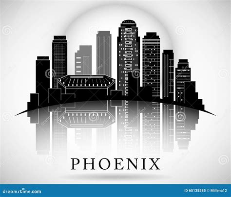 Phoenix Skyline Silhouette