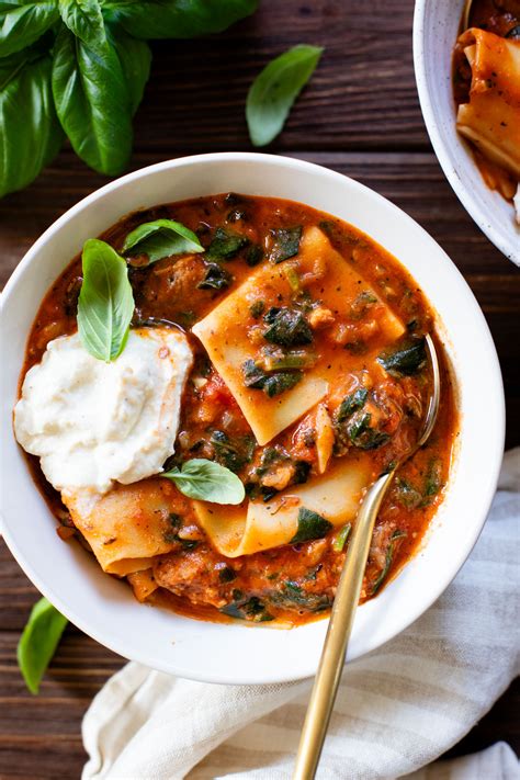 Vegan Lasagna Soup - This Savory Vegan