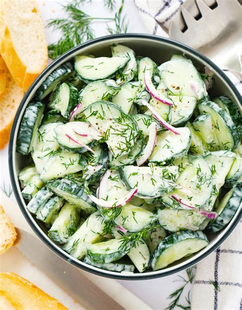 Cucumber Dill Salad - The clever meal