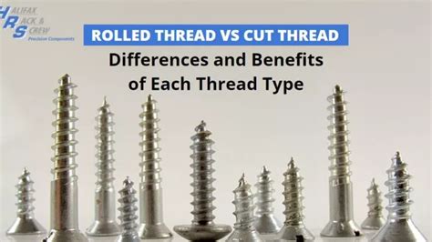 Image result for Rolled Thread vs Cut Thread