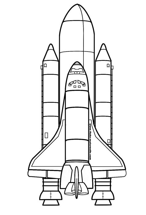 Rocketship Coloring Page