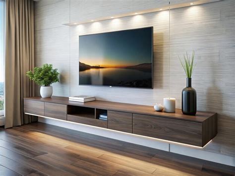 Floating TV Cabinet | Premium AI-generated image
