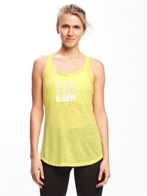 Graphic Racerback Performance Tank for Women | Old Navy