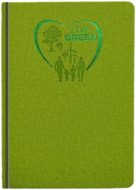La kaarta Superior Quality B5 Size Live Green Theme PU Notebook - 240 ...