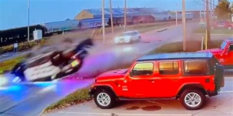 Surveillance video shows Nebraska law enforcement vehicles collide ...