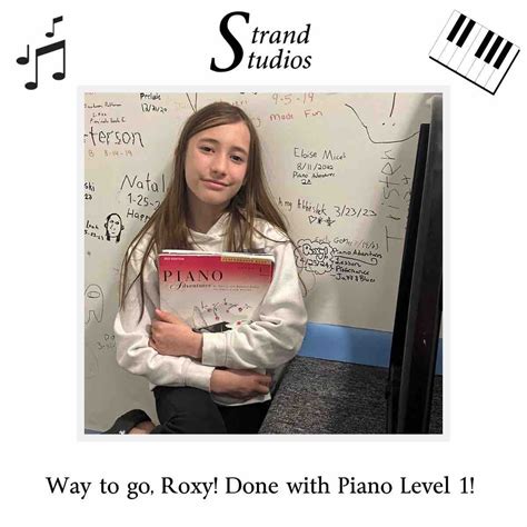 🎹🌟 Congratulations, Roxy! 🌟🎹 Finishing Level 1 piano books in style ...