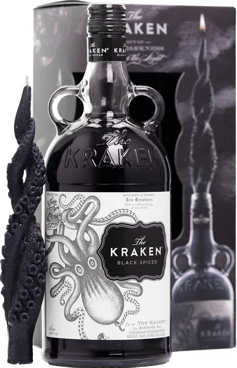 Kraken Black Spiced Rum + svíčka - Karibský rum | Svět nápojů