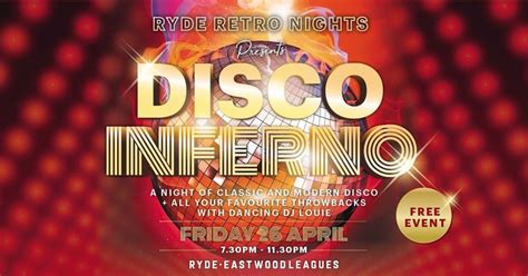 Ryde Retro Nights Pres. DISCO INFERNO, Ryde-Eastwood Leagues, Sydney ...