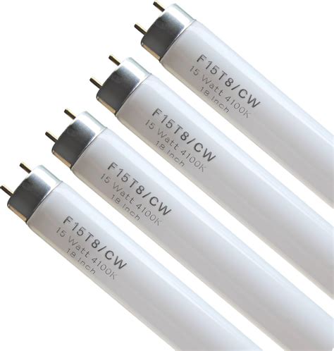 18" F15T8/CW RV Fluorescent Light Bulb,T8 15 Watt Cool White Tube ...