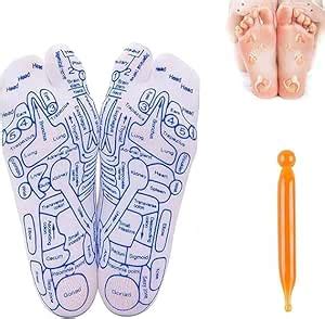 Suicune Acupressure Reflexology Socks for Women and Men Foot Massage ...