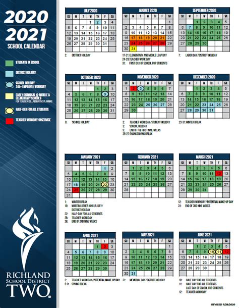 Richland Two Calendar