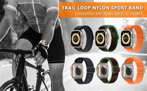 Mosmoc Trail Solo Loop Compatible for Apple Watch Straps 49mm 45mm 44mm ...