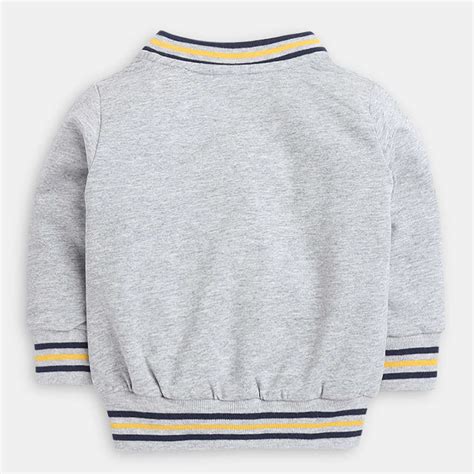 Shop Online Boys Gray Animal Print Onesie, Jacket and Jogger Set at ₹829