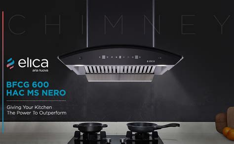 Elica 60 cm 1400 m3/hr Autoclean Baffle Filter Kitchen Chimney with 15 ...