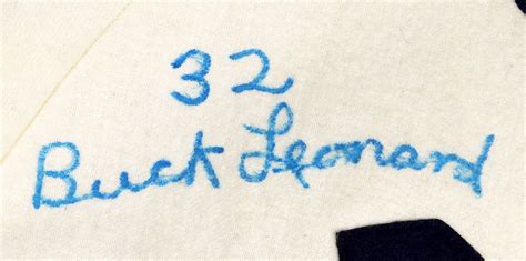Lot Detail - Buck Leonard Signed Homestead Grays Jersey