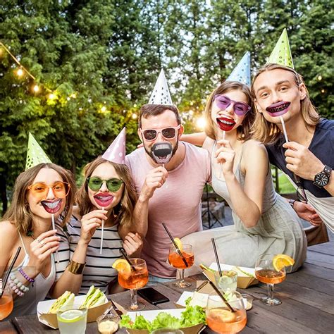 Buy 20Pcs Party Photo Booth Props,Fun Lips Mouth Photobooth Props ...