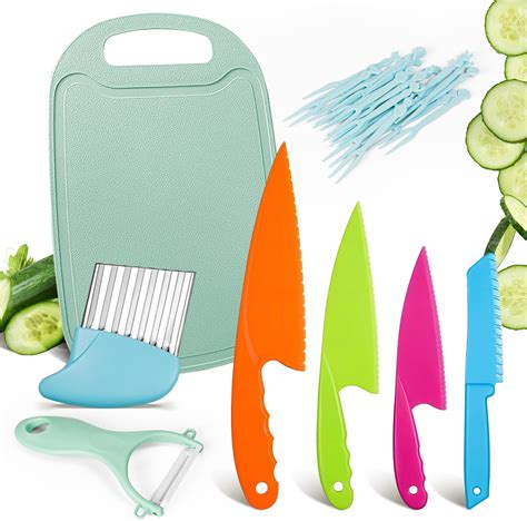 Molkor Kids Knife Set,Toddler Safe Knives 57PCS Kids Knife for Chopping ...