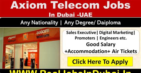 Axiom Jobs In Dubai UAE 2022
