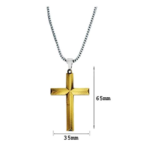 AFH Jesus Christ Crucifix Cross Snake Chain Pendnet for Men,Women ...
