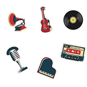 Maachis Stickers Retro Music Stickers for Laptop Mobile Scrapbook Art n ...