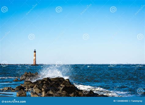 Stunning View of Morris Island Lighthouse in Charleston South Carolina ...