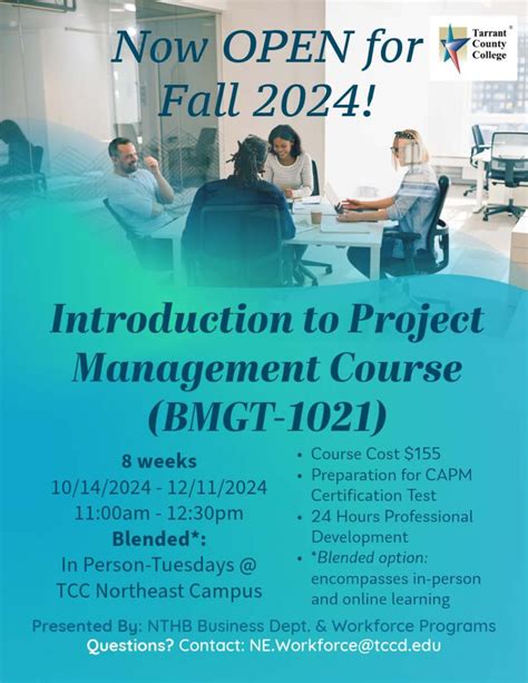 There is still time to register for the TCC CAPM course! Register soon ...