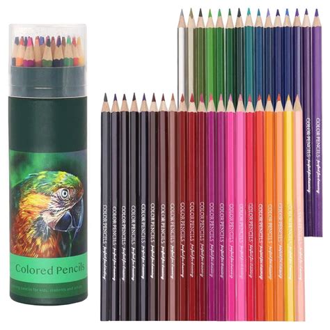 Colouring Pencils,36 Pcs Coloured Pencils Drawing Pencils, Oil-Based ...