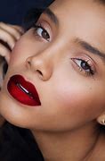 Image result for Red Lipstick with Light Makeup