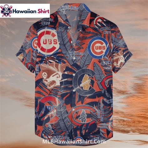 Tropical Jungle Cubs Hawaiian Shirt With Cartoon Apes - MLB Hawaiian ...