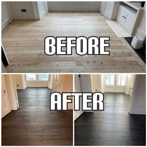 Flooring colour change with staining - Islington | Central London ...